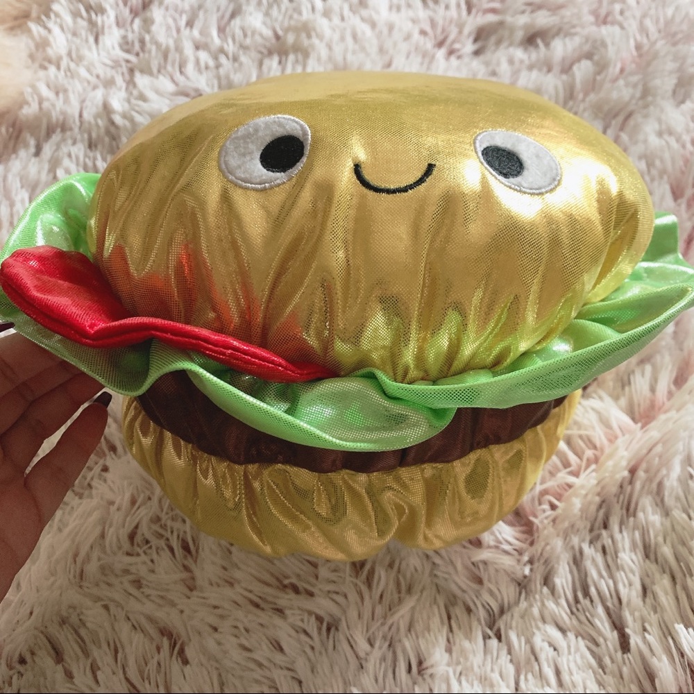 New GUND JUMBO SNACKS Cheeseburger Plush